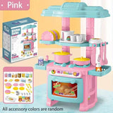Mini Kitchen Counter Play Set with Food & Tableware