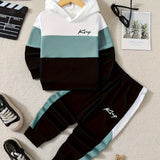 2pcs Boys' "King" Hoodie & Pants Set