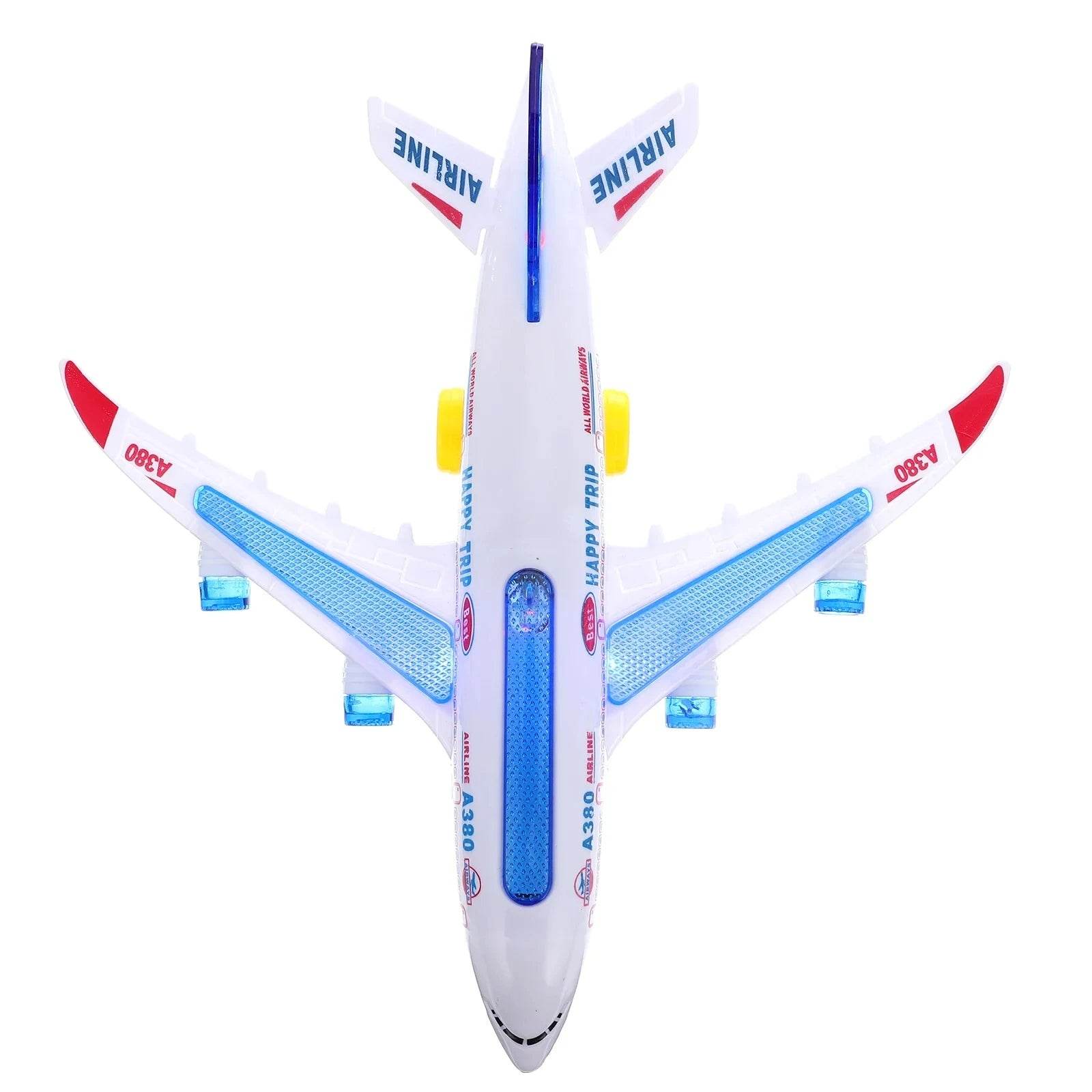Electric Aeroplane Toy with Music & LED Lights - Little Fashion