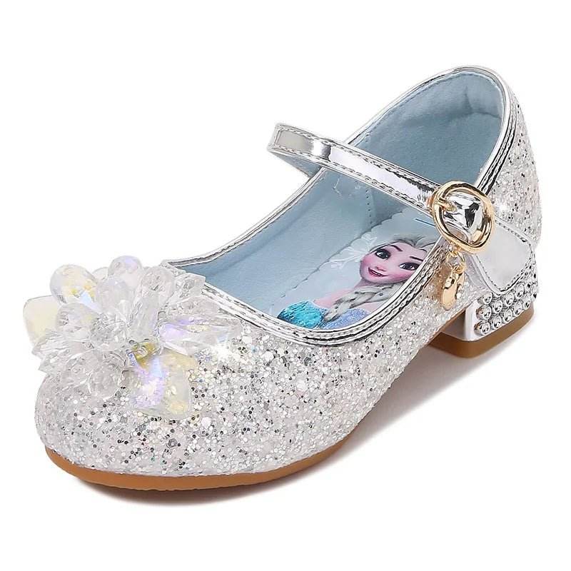 Elsa Princess Shoes: Girls' Crystal Sandals - Little Fashion