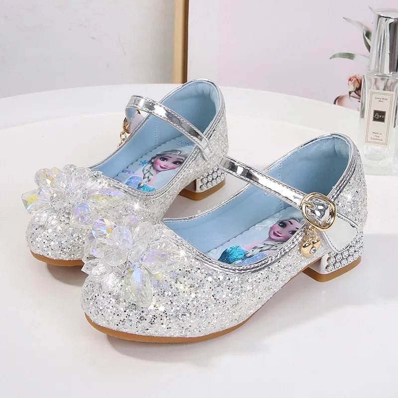 Elsa Princess Shoes: Girls' Crystal Sandals - Little Fashion