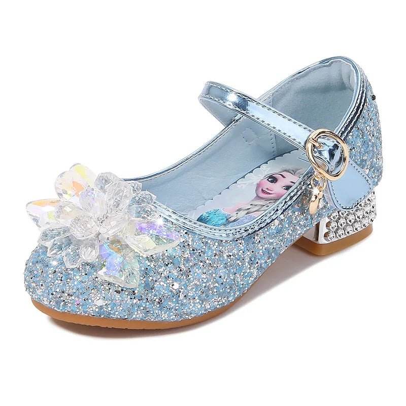 Elsa Princess Shoes: Girls' Crystal Sandals - Little Fashion