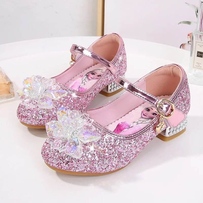Elsa Princess Shoes: Girls' Crystal Sandals - Little Fashion