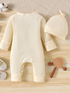 Baby Girl Long-Sleeve Romper & Hat Set