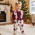 Baby Girl 3PCS Romper Set with Pants & Headband