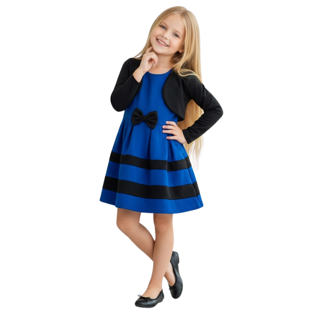 Girls' Blue Striped Dress for girls