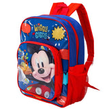 Backpack with Mickey Mouse design on a white background