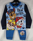Children's pajama set with Paw Patrol characters on a white background