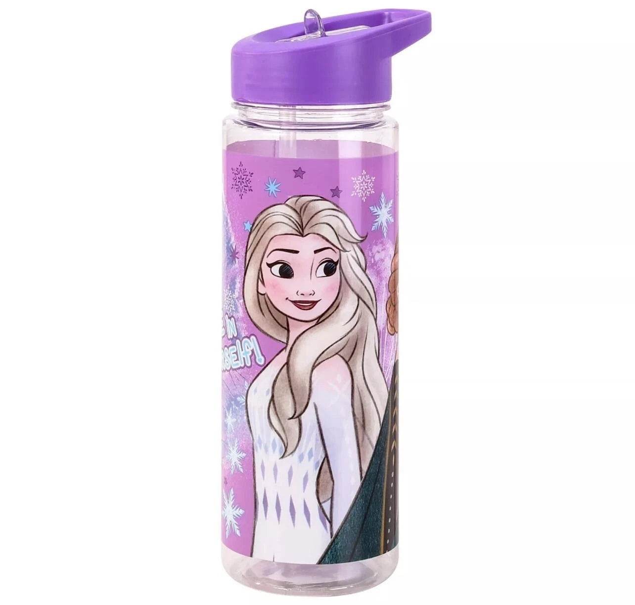 Frozen Pop-Up Straw Water Bottle - Little Fashion