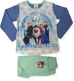 Children's pajama set with Frozen characters and 'Together is Better' text on a white background