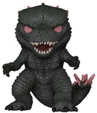 Toy figure of a dinosaur-like creature with a fierce expression on a white background