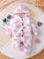 Girls' Heart Plush Hooded Bodysuit - Autumn-Winter - Little Fashion
