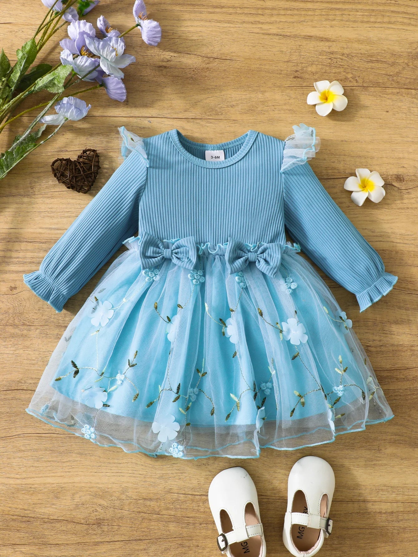 Girls Mesh Princess Dress | Long Sleeve Spring/Autumn - collection_name