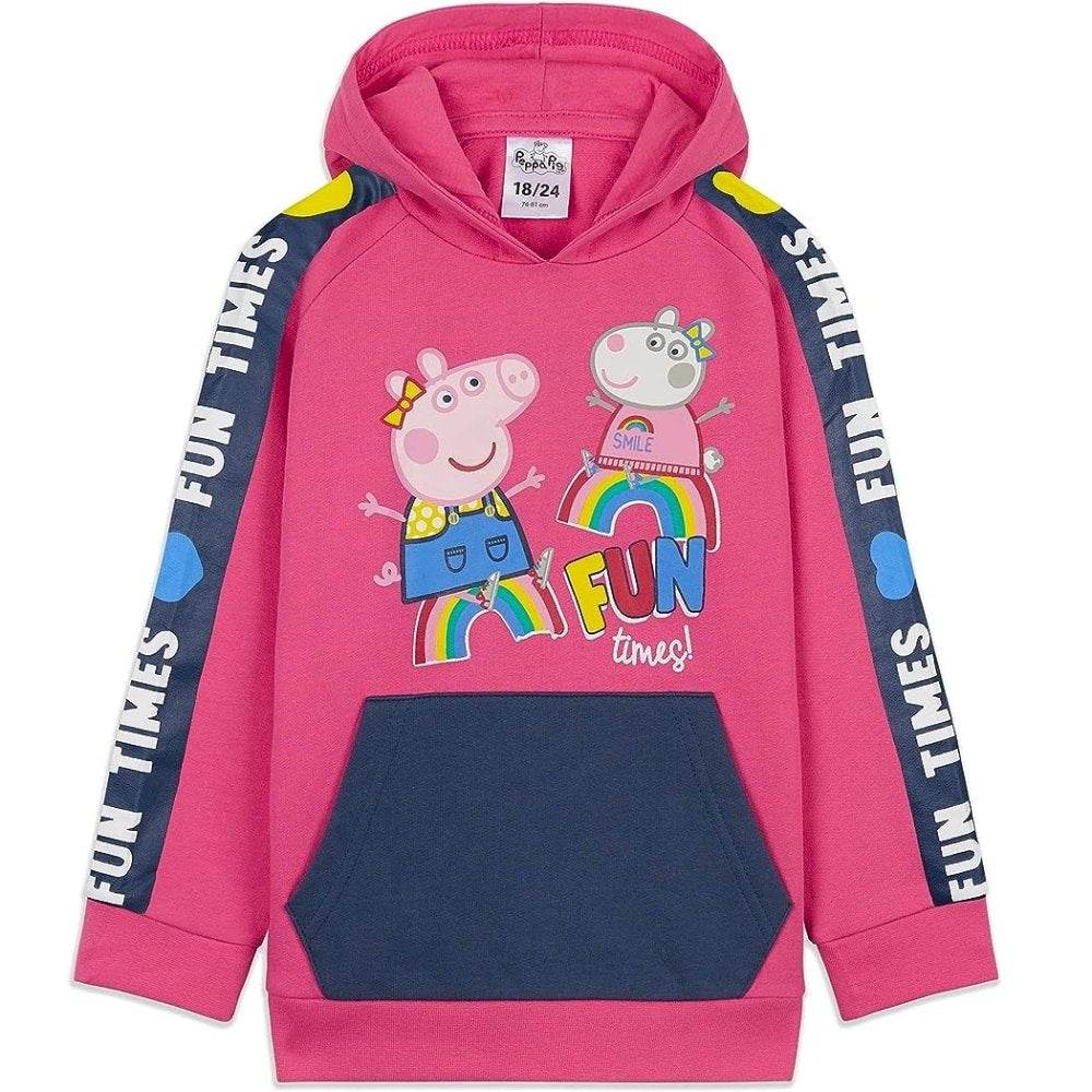 Peppa Pig Pink Hoodie for Girls - Little Fashion