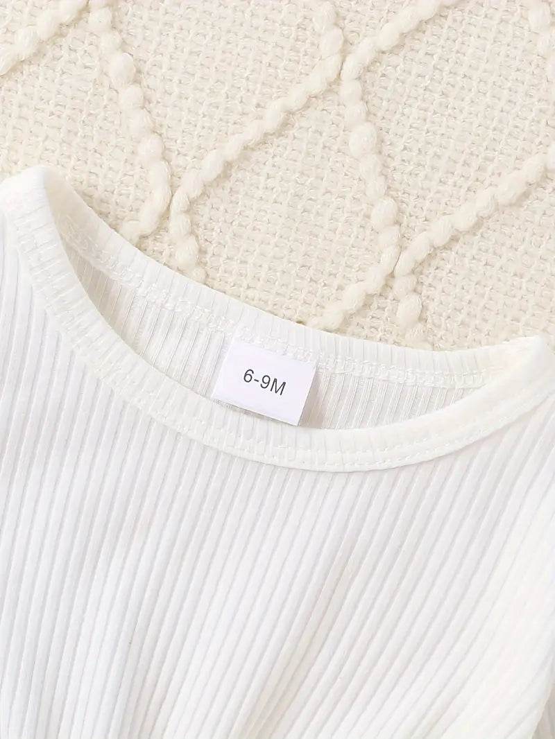 Girls' Plaid Overalls + Dress Set - Little Fashion