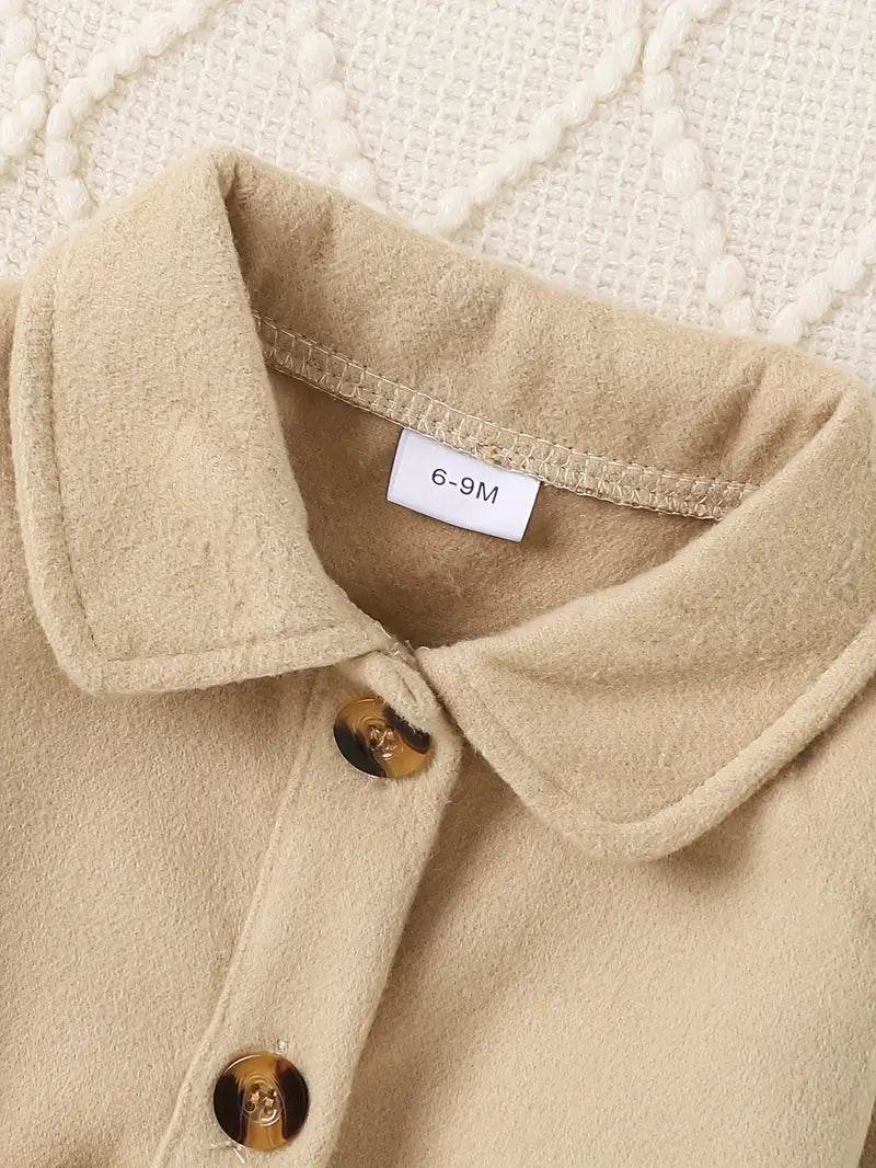 Girls' Plaid Overalls + Dress Set - Little Fashion