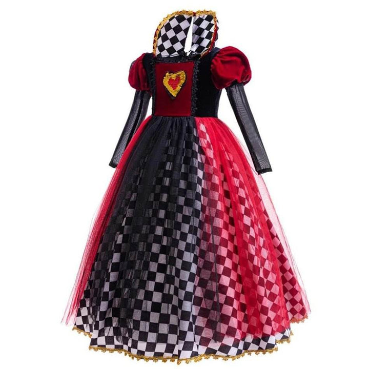 Girls' Queen of Hearts Halloween Costume - Little Fashion