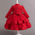 Girls Red Princess Birthday Dress Set – Fancy Gown - Little Fashion