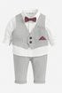 Gray & White 4-Piece Boy's Tuxedo Outfit - Little Fashion