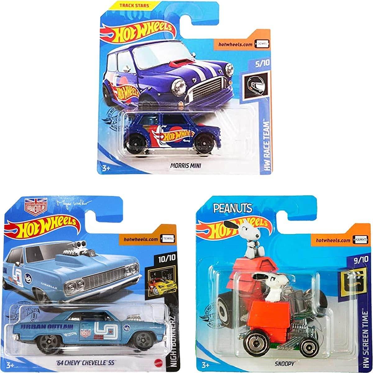 Hot Wheels 3-Pack: Diecast Cars for Kids & Collectors - Little Fashion