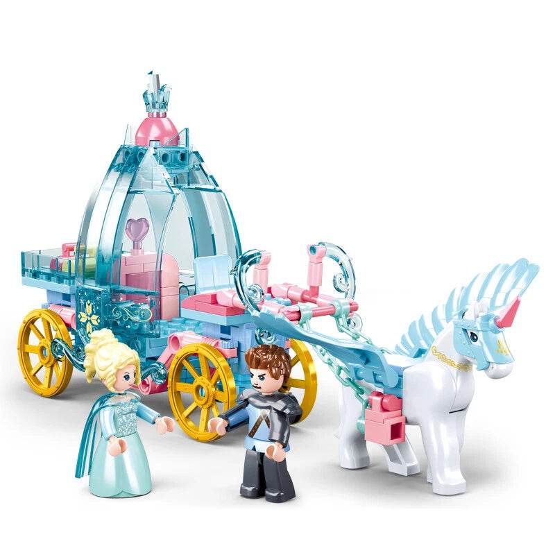 Ice & Snow Horse Carriage Building Set - Little Fashion