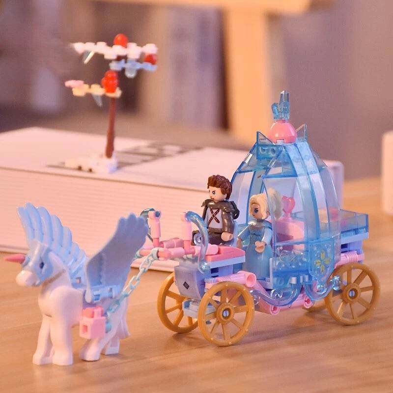 Ice & Snow Horse Carriage Building Set - Little Fashion