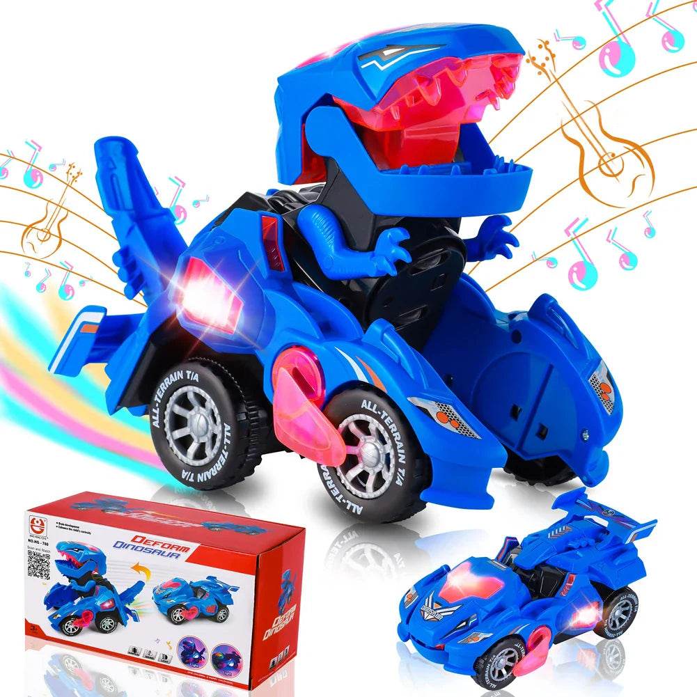 Kids 2-in-1 Transforming Robot Car & Dinosaur Toy - Auto Transform - Little Fashion