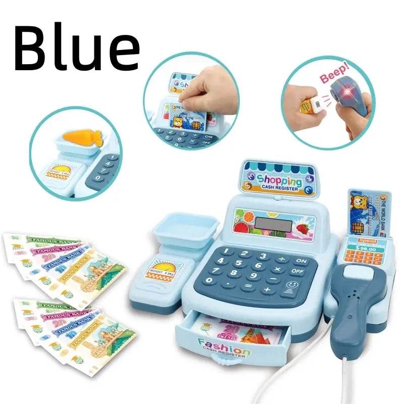 Kids Electronic Cash Register Toy – Pretend Play Game - Little Fashion