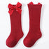 Kids' Knee-High Winter Socks: 5-Pack, Bow & Stripe - Little Fashion