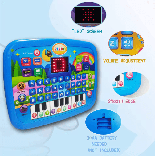 Kids' Learning Tablet Toy: Math, Music & ABCs - Little Fashion