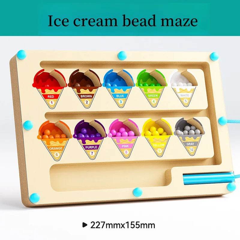 Kids Magnetic Maze Puzzle – Bead Game for Focus & Fun - Little Fashion