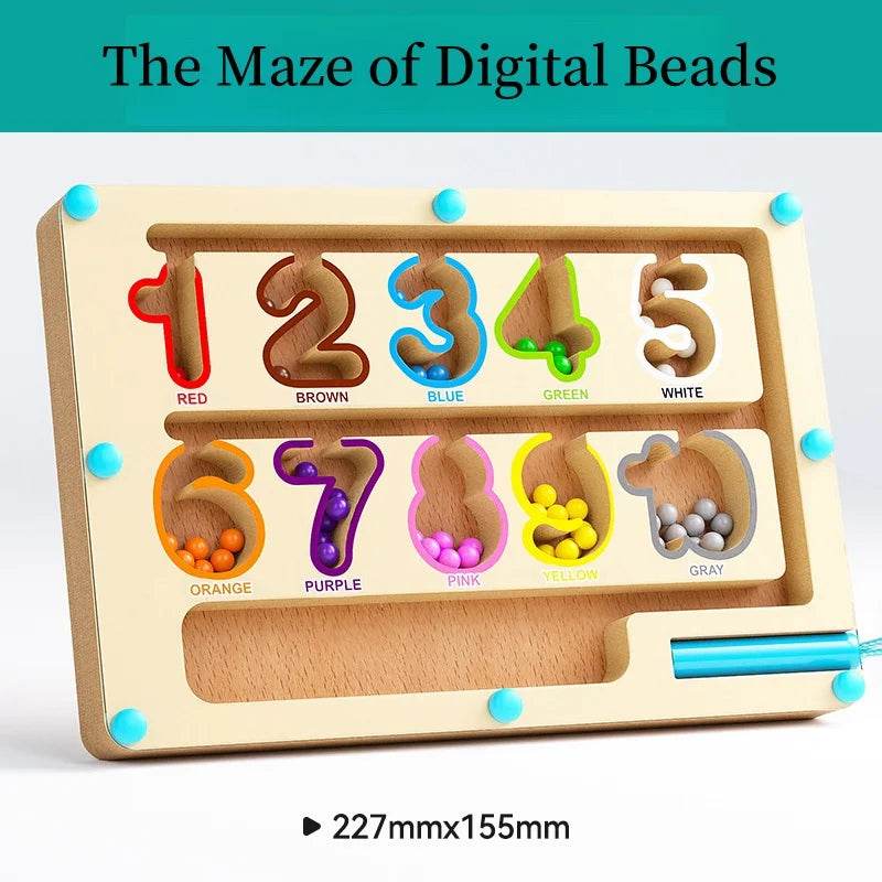 Kids Magnetic Maze Puzzle – Bead Game for Focus & Fun - Little Fashion