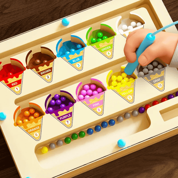 Kids Magnetic Maze Puzzle – Bead Game for Focus & Fun - Little Fashion
