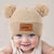 Knitted Heart Baby Beanie for 0-3 Years Old Girls - Little Fashion