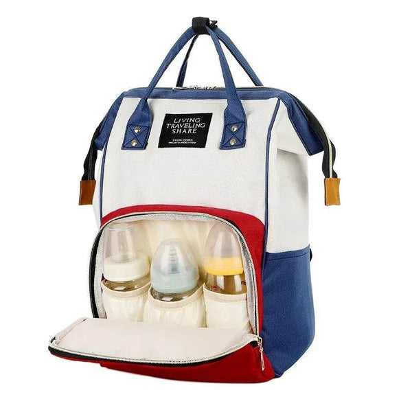 Large Oxford Mommy Backpack – Durable Travel Diaper Bag - Little Fashion