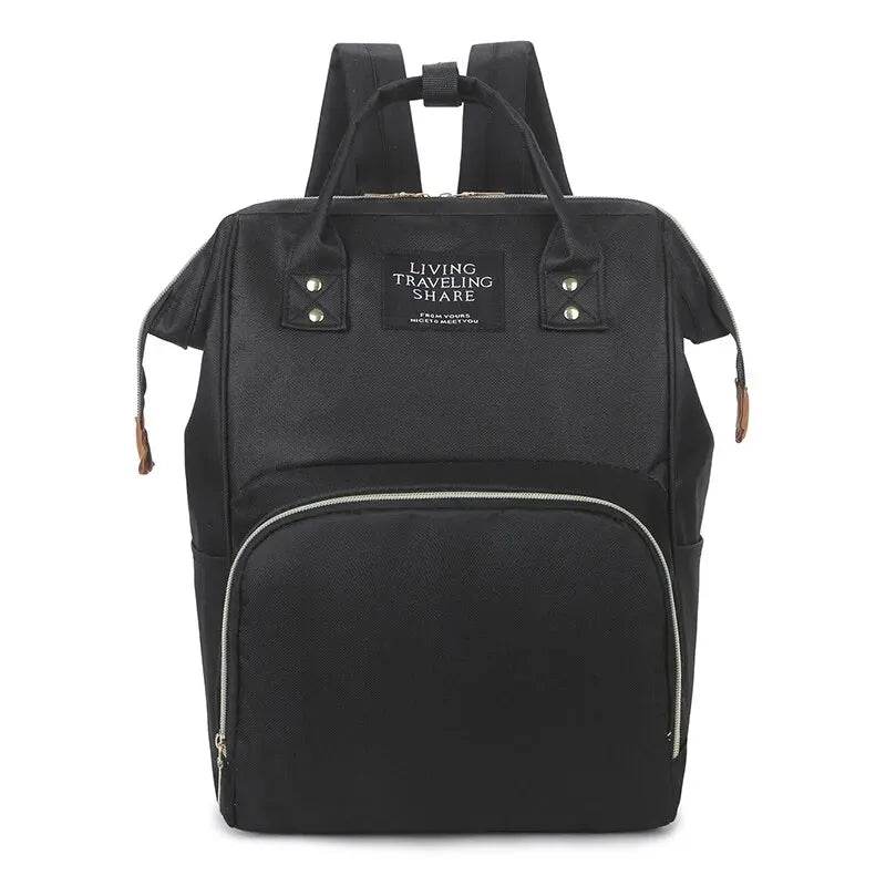 Large Oxford Mommy Backpack – Durable Travel Diaper Bag - Little Fashion