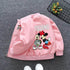 Mickey Minnie Print Kids Windbreaker Jacket - Little Fashion