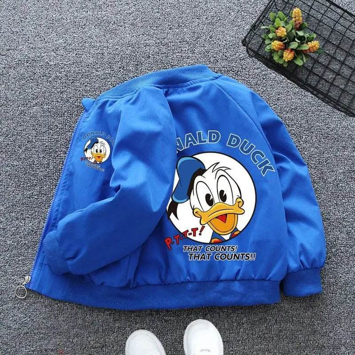 Mickey Minnie Print Kids Windbreaker Jacket - Little Fashion