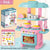 Mini Kitchen Counter Play Set with Food & Tableware - Little Fashion