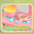 Mini Kitchen Counter Play Set with Food & Tableware - Little Fashion