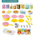 Mini Kitchen Counter Play Set with Food & Tableware - Little Fashion