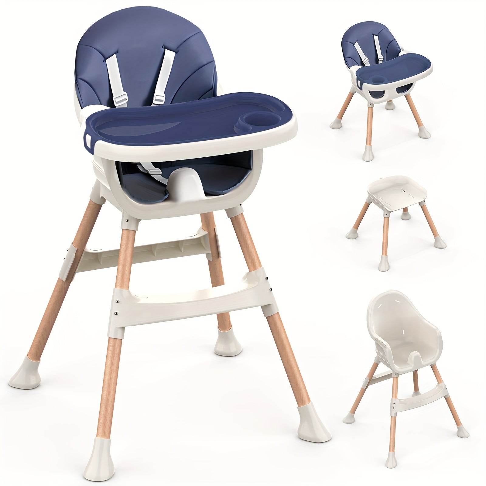 Modern Portable High Chair, Adjustable, Detachable Tray - Little Fashion