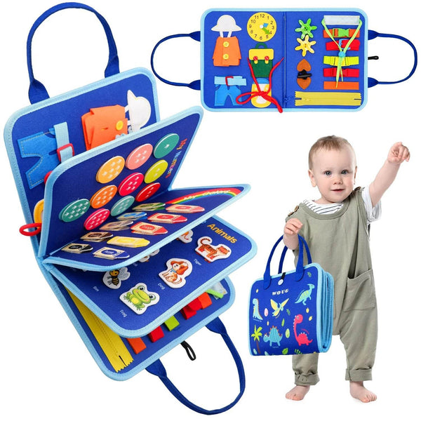 Montessori Busy Board Toy for Toddlers – Travel Fun - Little Fashion