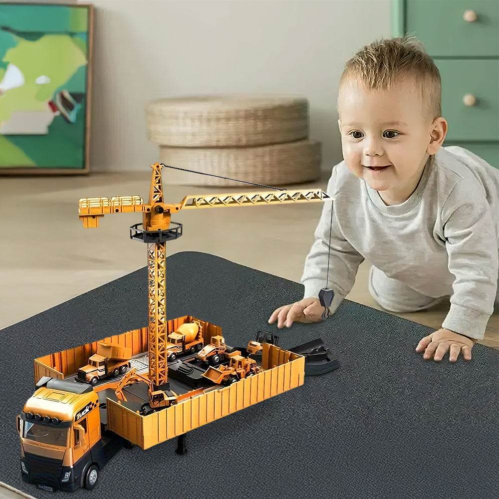 Multi-Function Engineering Vehicle Toy, Kids Puzzle - Little Fashion