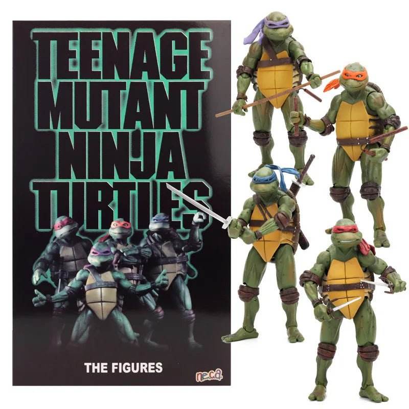 NECA TMNT 4pcs Action Figure Set | Kids Toy Gift - Little Fashion