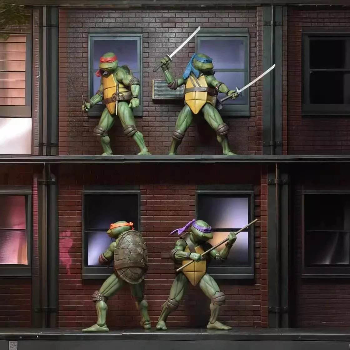 NECA TMNT 4pcs Action Figure Set | Kids Toy Gift - Little Fashion
