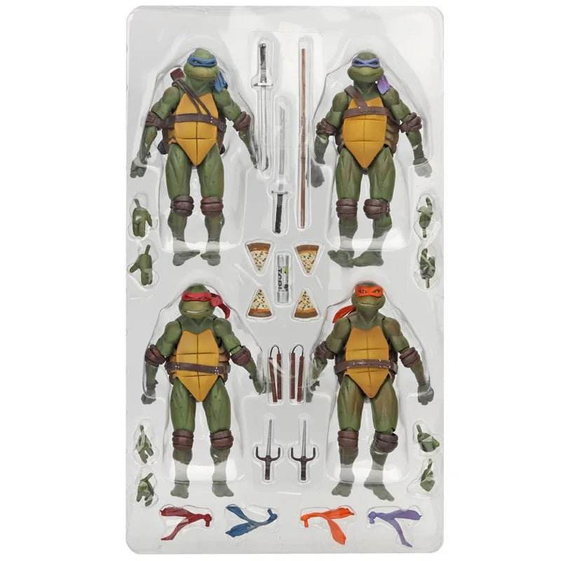 NECA TMNT 4pcs Action Figure Set | Kids Toy Gift - Little Fashion