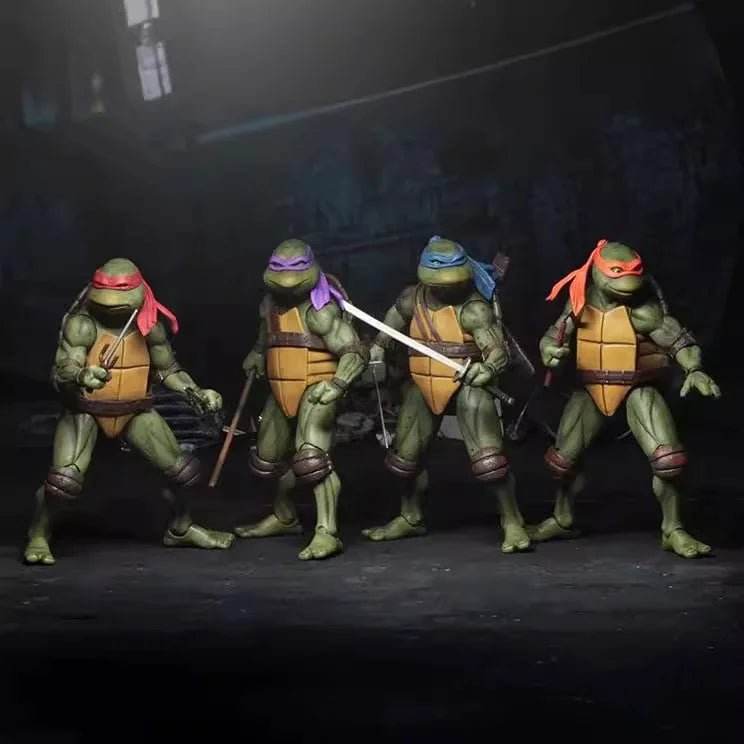 NECA TMNT 4pcs Action Figure Set | Kids Toy Gift - Little Fashion
