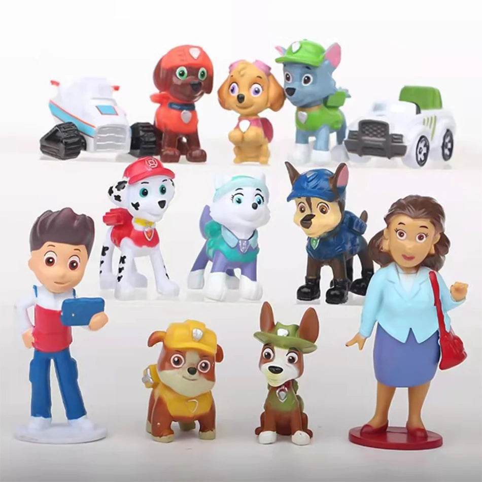 Paw Patrol Figures: 12pcs Model Toys & Gifts - Little Fashion