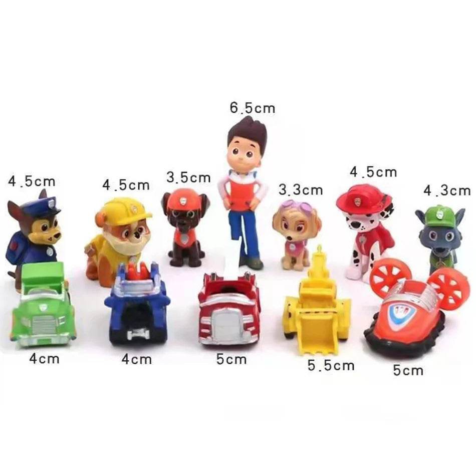 Paw Patrol Figures: 12pcs Model Toys & Gifts - Little Fashion
